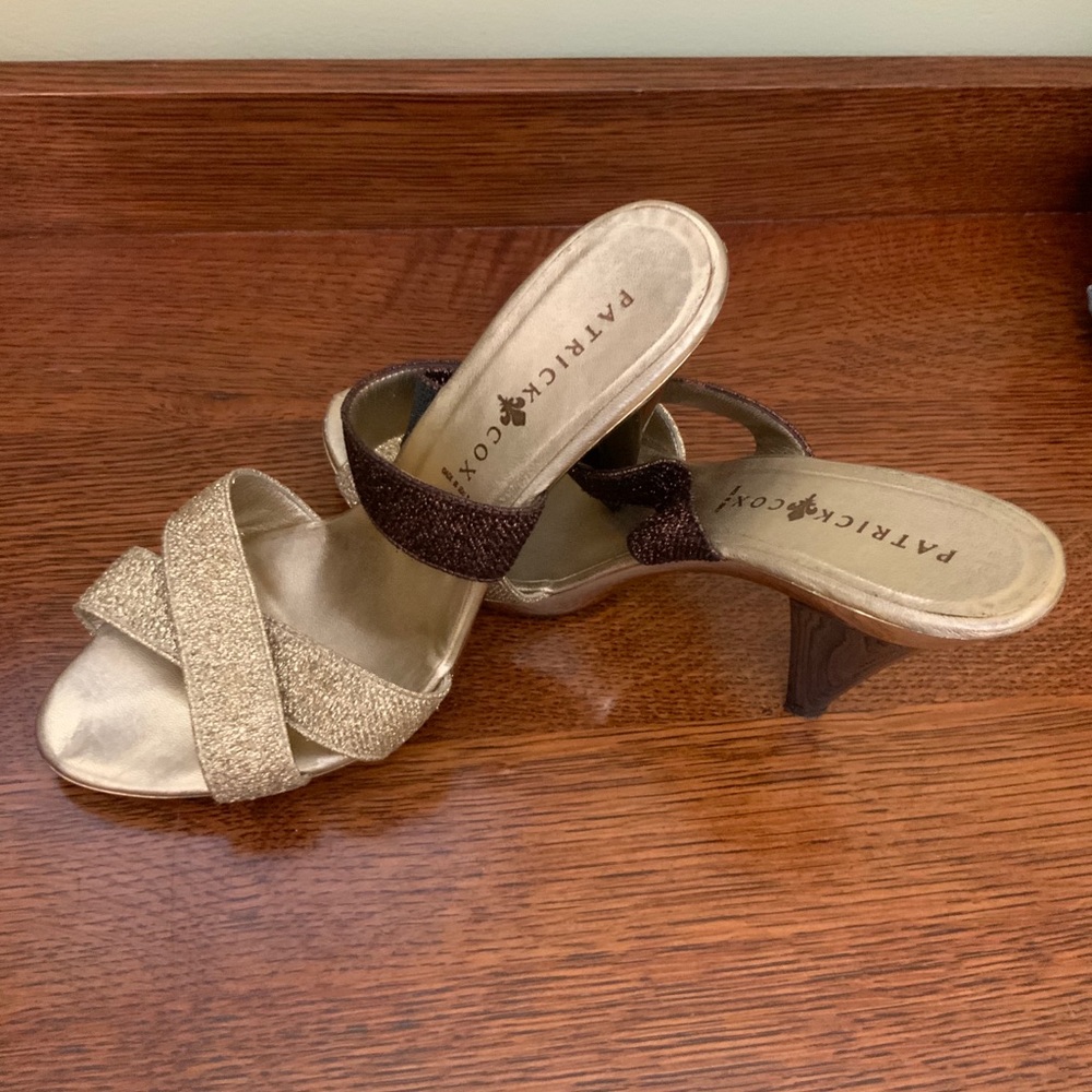 Sanders shoes with 3 inch heel by Patrick Cox